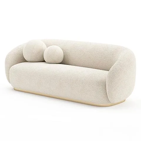 Nowoczesna sofa LUNA SUPREME 210cm, boucle