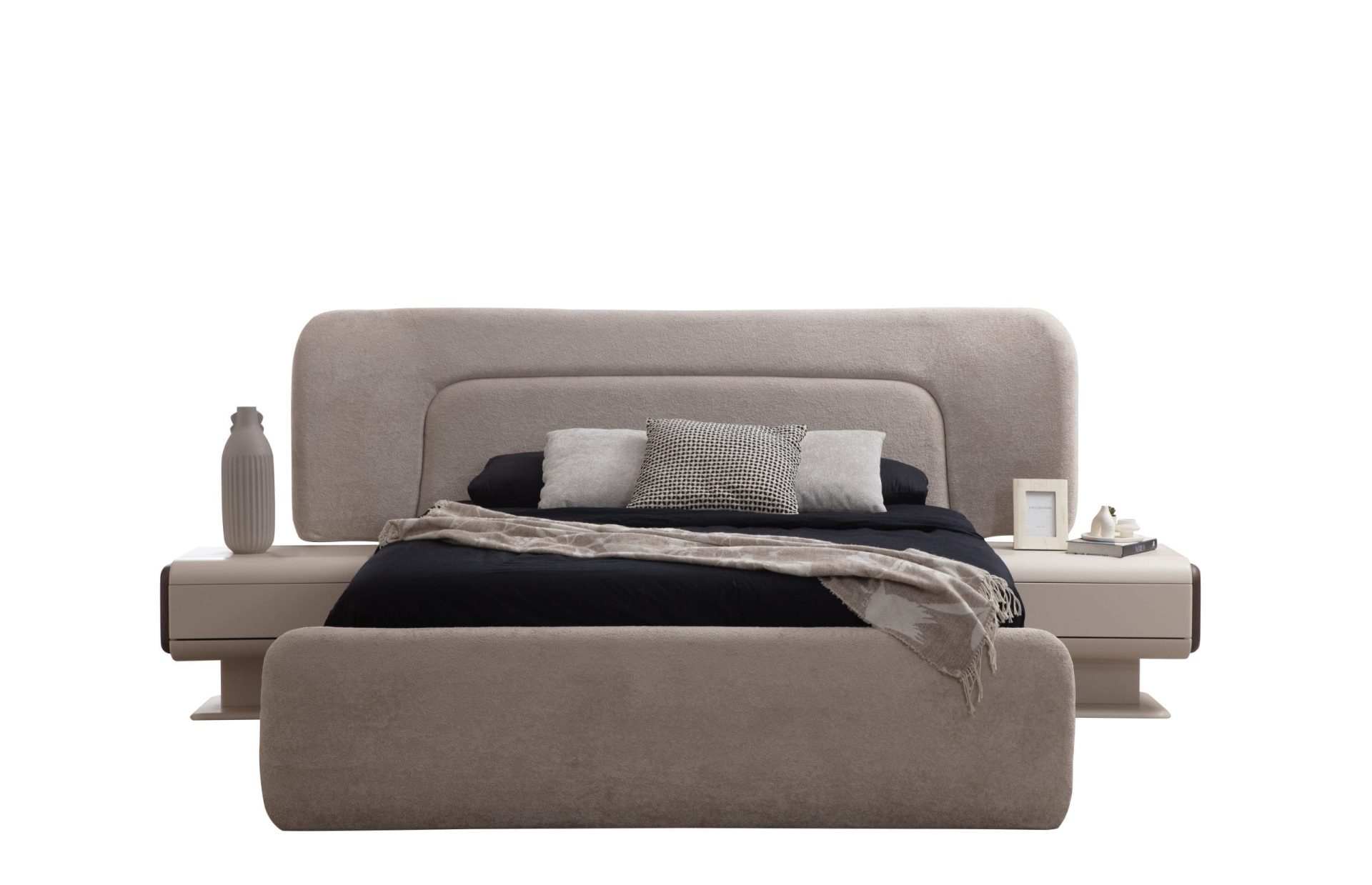 Ekskluzywne Łóżko Tapicerowane LUNAR BED – wezgłowie 113 cm, rama Soft-Edges, długość 250 cm - obrazek 9