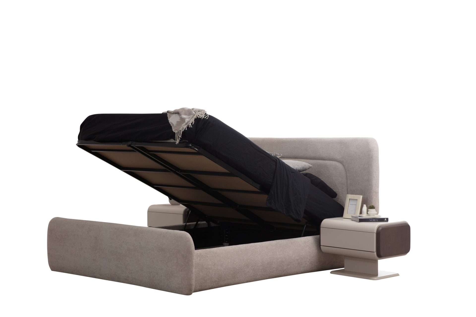 Ekskluzywne Łóżko Tapicerowane LUNAR BED – wezgłowie 113 cm, rama Soft-Edges, długość 250 cm - obrazek 8