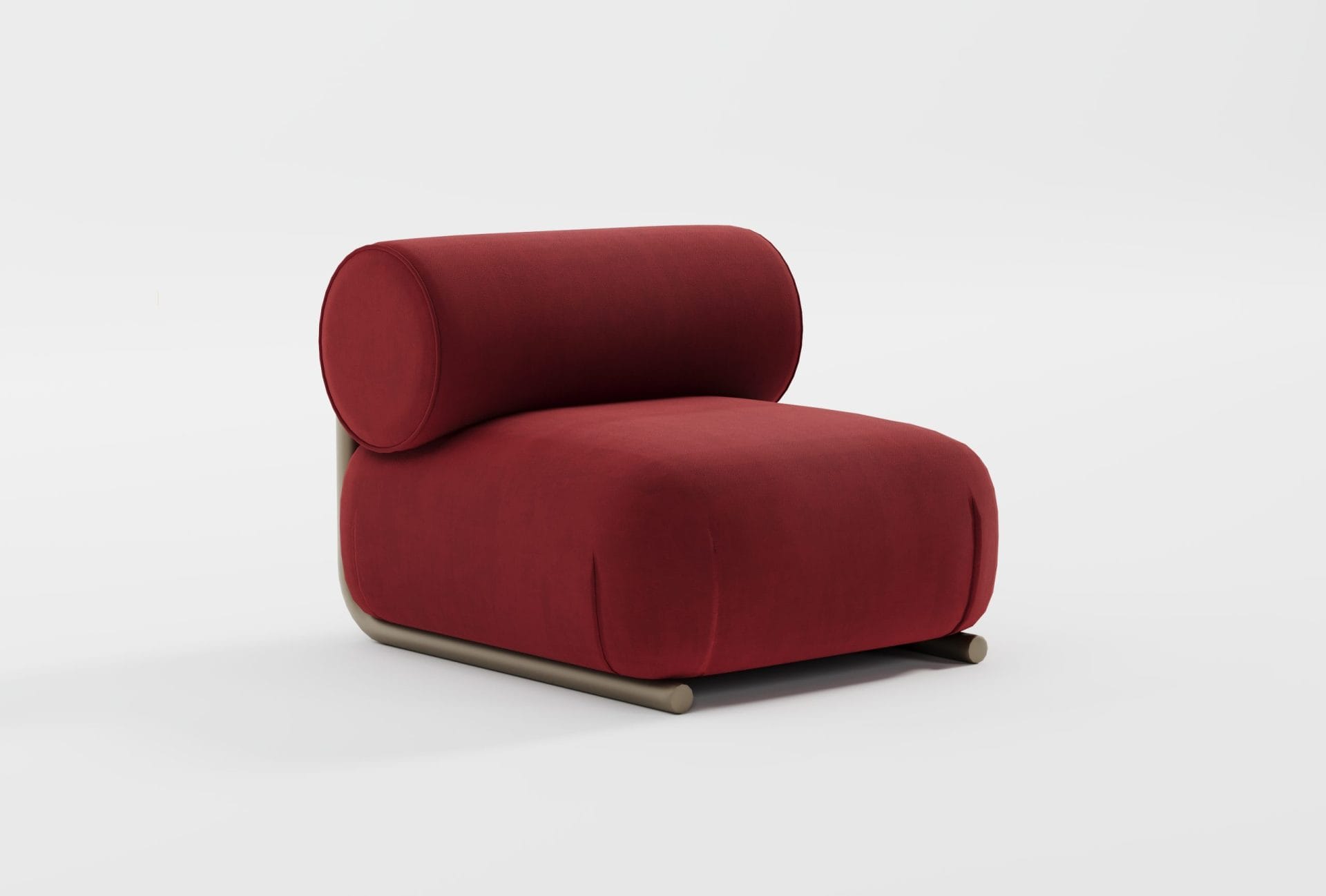 Zestaw Wypoczynkowy NAZU – sofa 4-osobowa (280 cm), sofa 3-osobowa (250 cm), fotel wiśniowy (90 cm) - obrazek 11