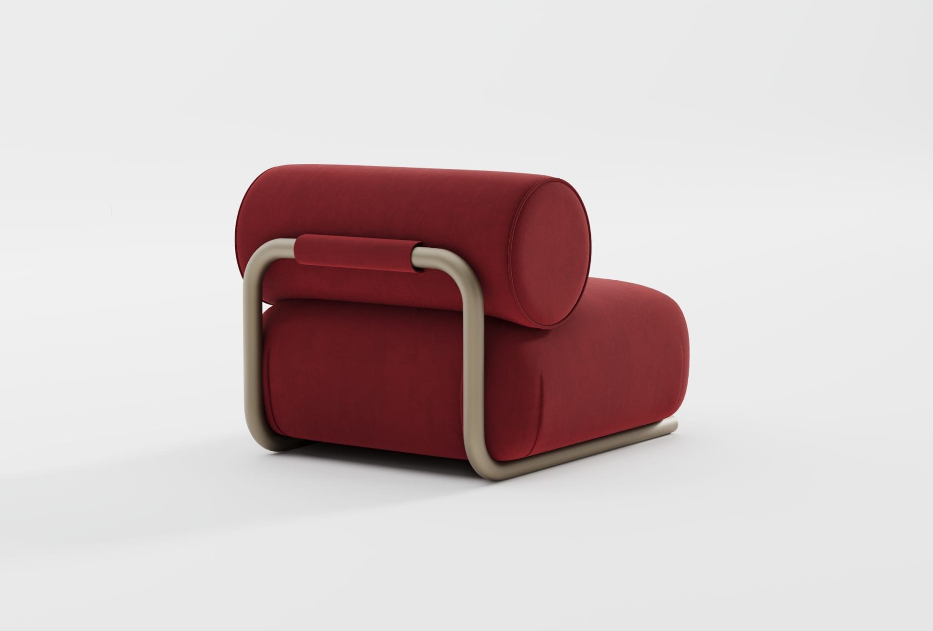 Zestaw Wypoczynkowy NAZU – sofa 4-osobowa (280 cm), sofa 3-osobowa (250 cm), fotel wiśniowy (90 cm) - obrazek 12