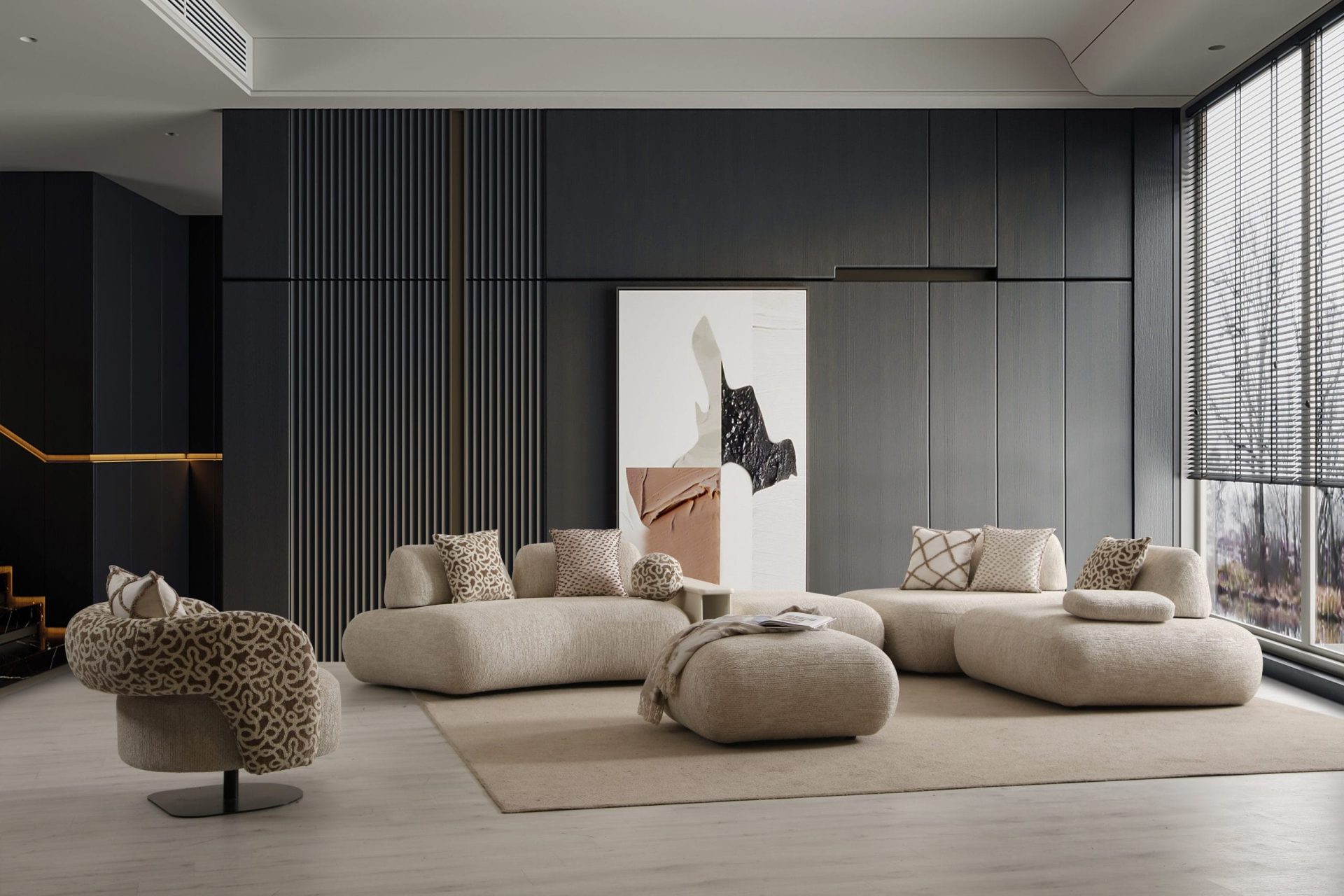 Narożnik Modułowy NORA – linia Modern Organic, głębokość 120 cm - obrazek 14