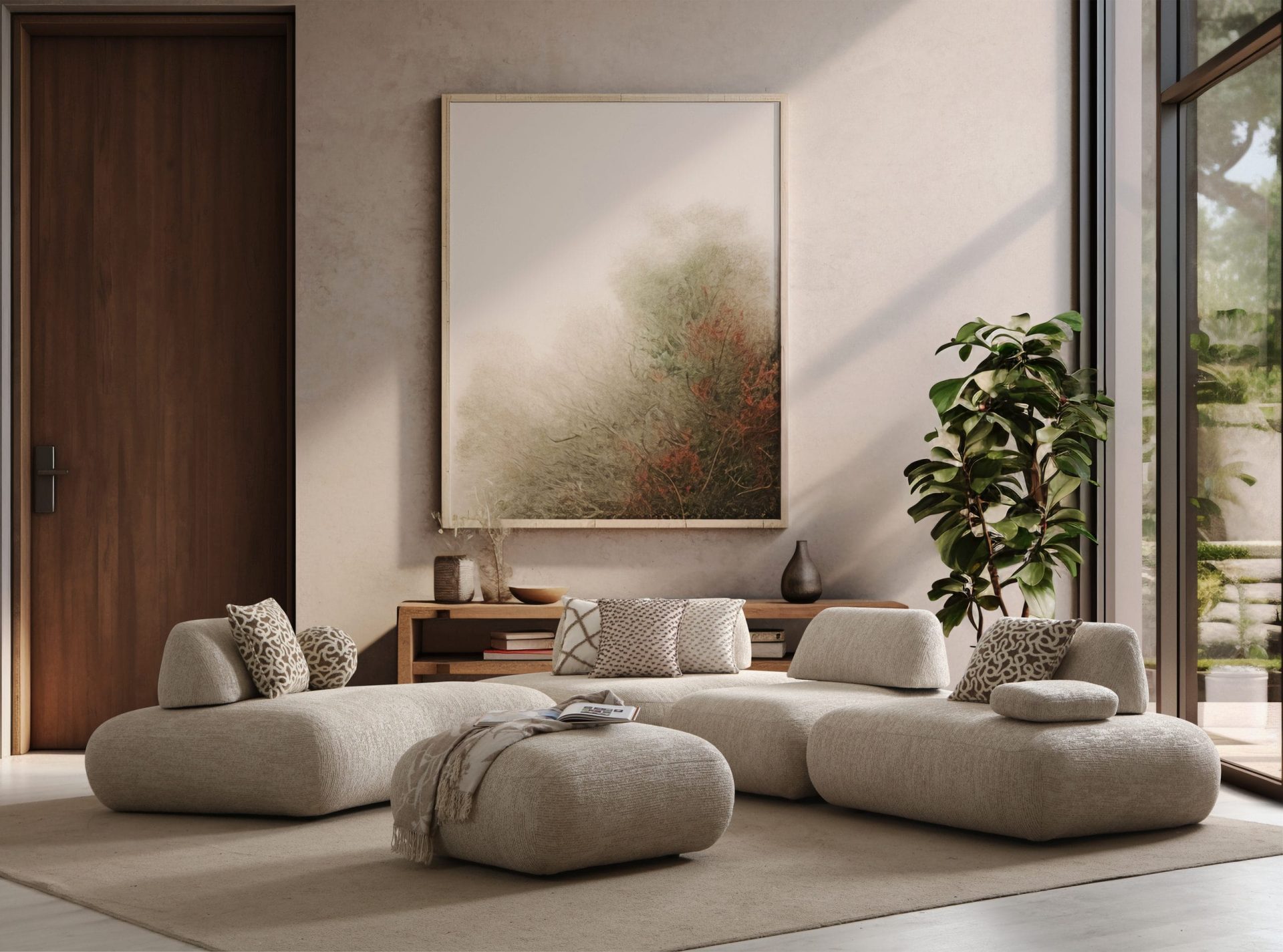 Narożnik Modułowy NORA – linia Modern Organic, głębokość 120 cm - obrazek 7